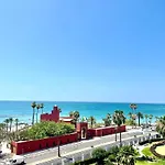 Sea Front Apartment With Large Terrace In Benalbeach