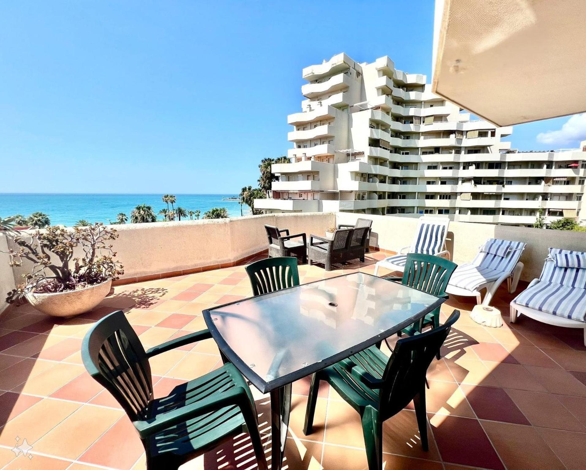 Sea Front With Large Terrace In Benalbeach Benalmadena